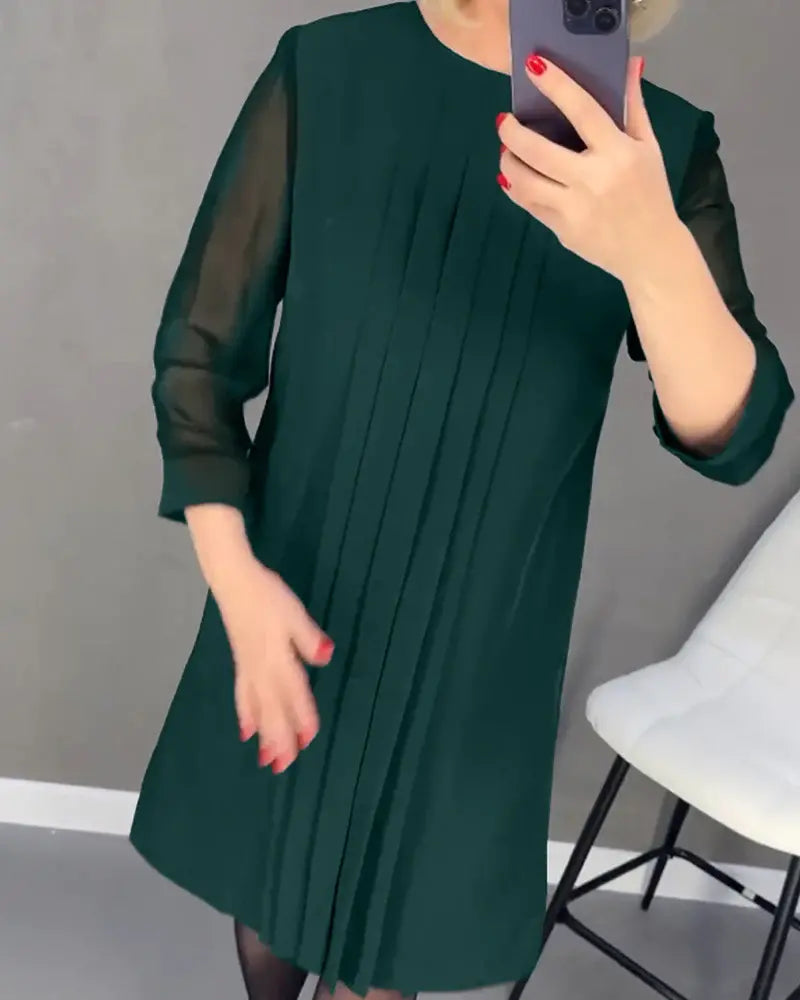 🔥HOT SALE 15.99🔥 – Mid Sleeve Straight Dress