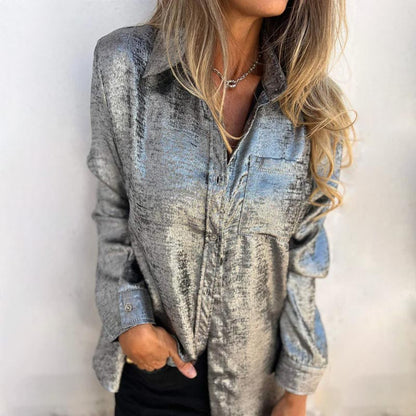 Casual Fashionable Lapel Shirt for Women