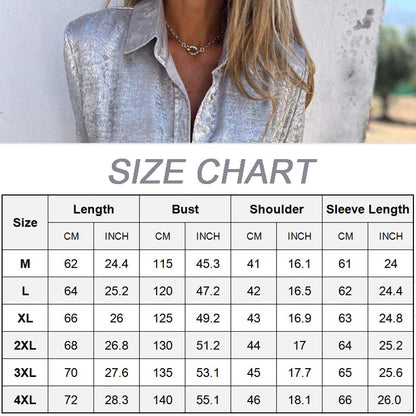 Casual Fashionable Lapel Shirt for Women