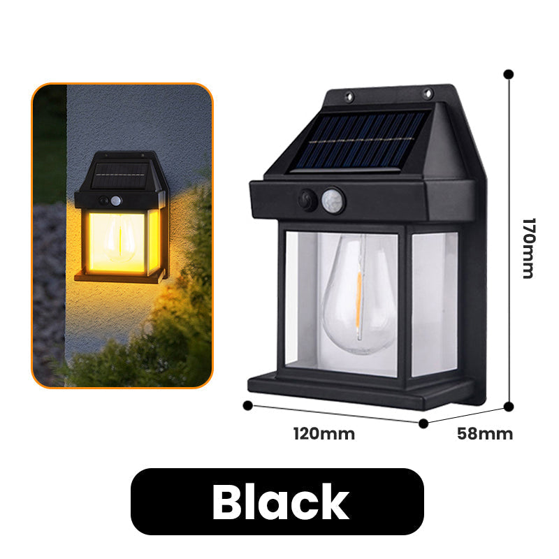 Motion Sensor Solar Tungsten Wall Light