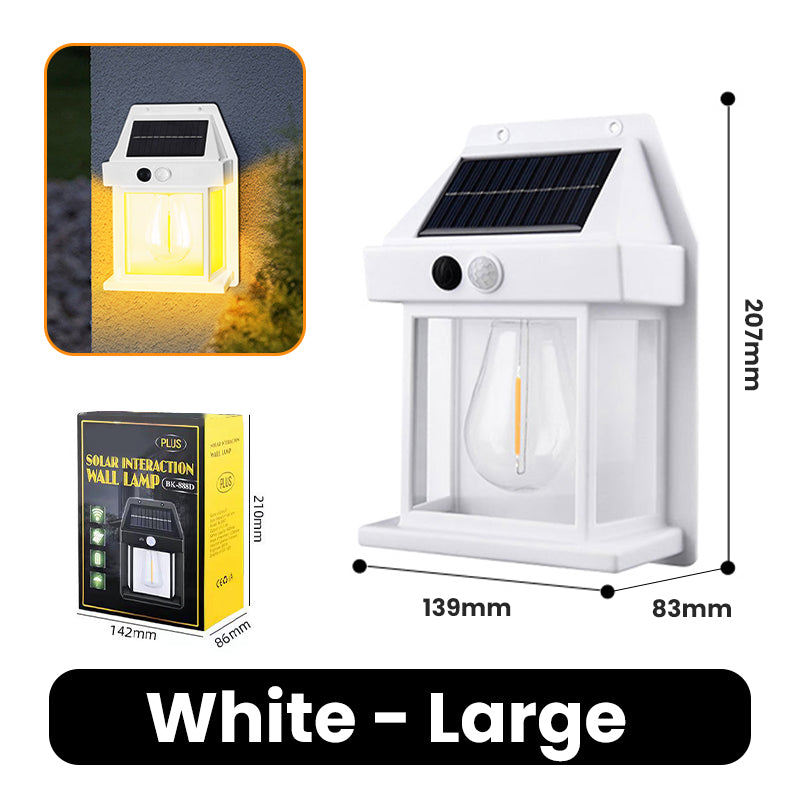 Motion Sensor Solar Tungsten Wall Light